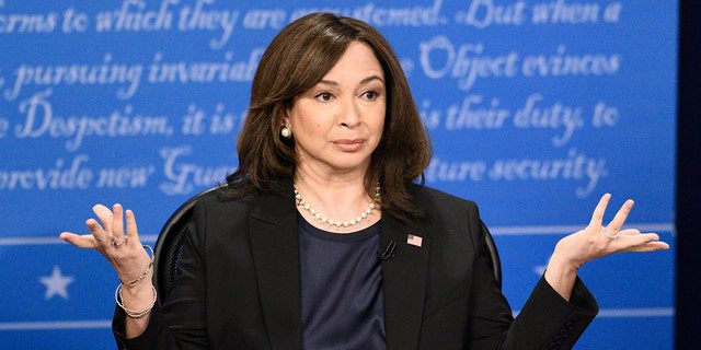 Maya Rudolph as Kamala Harris during "VP Fly Talk" cold open on "Saturday Night Live."