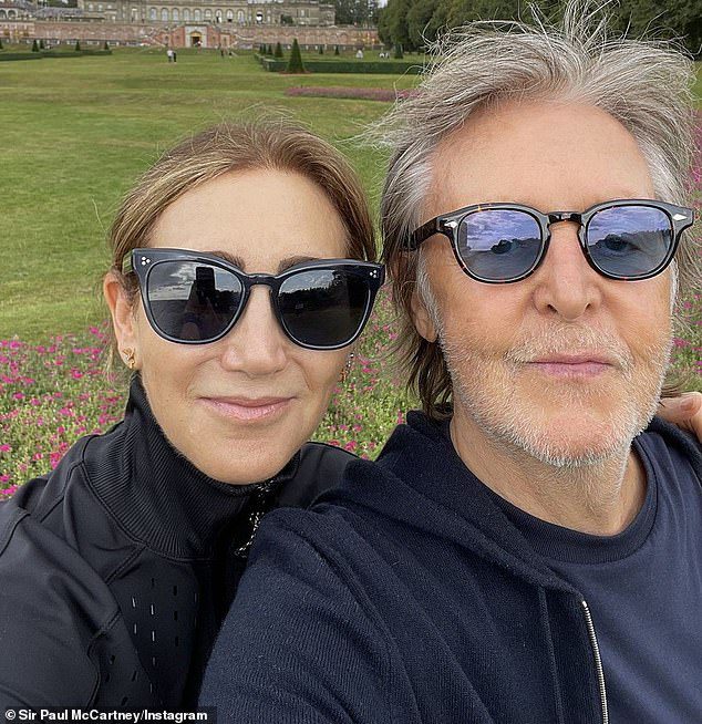 'Thanks for love': Sir Paul McCartney, 80, smiles alongside his wife Nancy Shevell as he shares a cute Thanksgiving selfie on Thursday